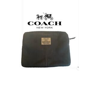 Coach Black Laptop Case